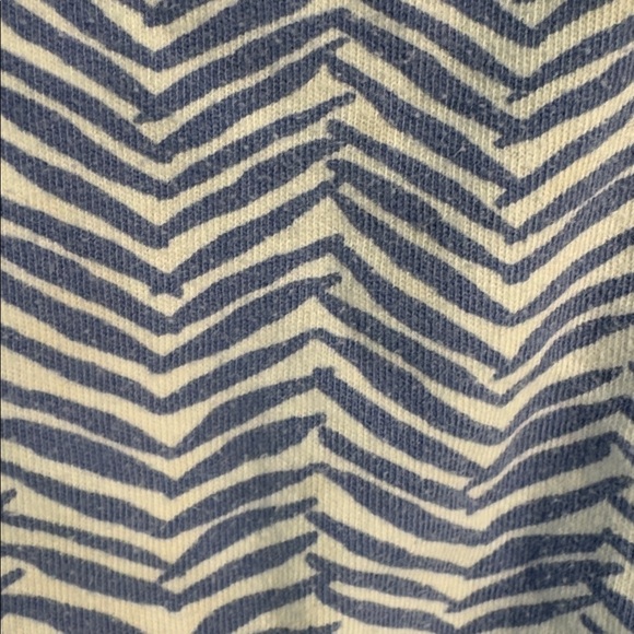 Gymboree White & Blue Chevron Pattern Sleeveless Casual Dress, Girl Size Small - Picture 3 of 5